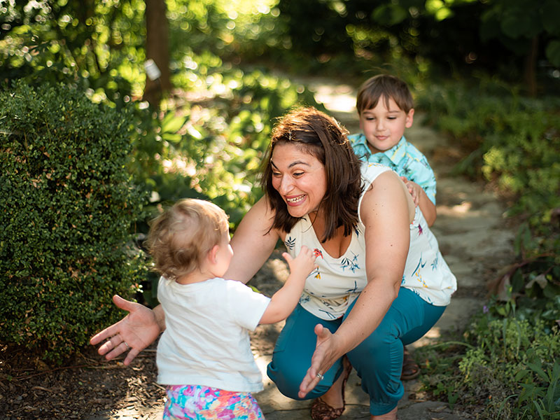 Dr Tsallas and children